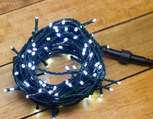 Luces De Navidad 10m 200 Bombillos Decoración Color Blanco - Imagen 2