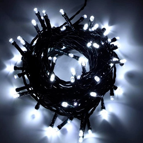 Luces De Navidad 10m 200 Bombillos Decoración Color Blanco - Imagen 5