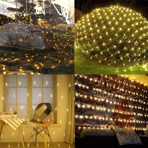 Luces De Navidad Led Red Malla Hada Exterior Super Brillante - Imagen 4