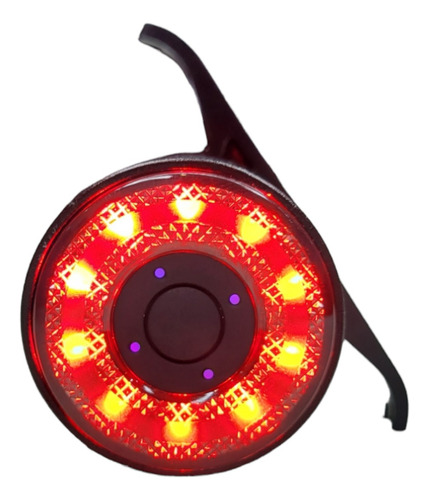 Luz Trasera Asiento Bicicleta Rgb Policial Usb Ipx6 Rockbros - Imagen 2