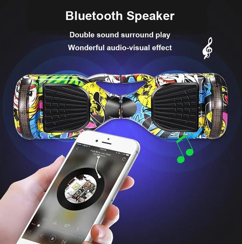 Patineta Electrica Hoverboard Bluetooth Musica Luces Led - Imagen 22