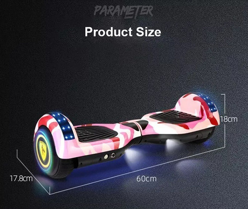 Patineta Electrica Hoverboard Bluetooth Musica Luces Led - Imagen 6
