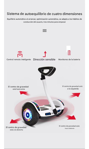 Patineta Eléctrica Hoverboard Scooter Ruedas 8 Bluetooth - Imagen 3