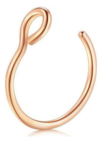 Pircing A Presion Ring Nose Aro Nariz O Boca Piercing Simula - Imagen 13