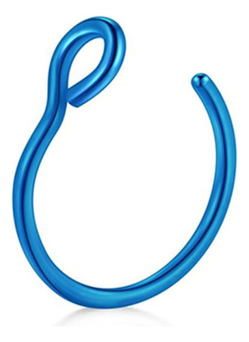 Pircing A Presion Ring Nose Aro Nariz O Boca Piercing Simula - Imagen 4