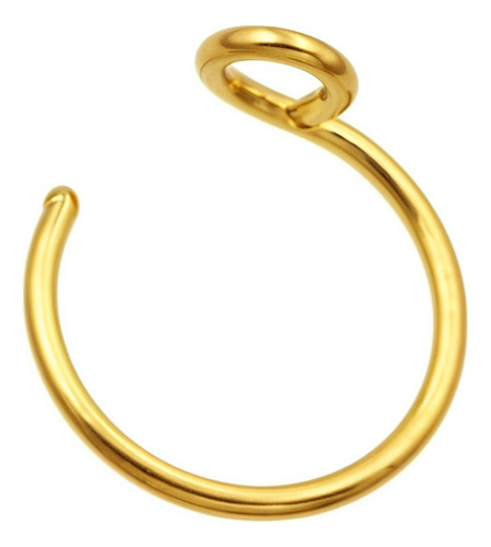 Pircing A Presion Ring Nose Aro Nariz O Boca Piercing Simula - Imagen 7