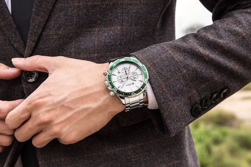 Reloj Curren 8309 Elegante Hombre Correa Acero Inoxidable - Imagen 14