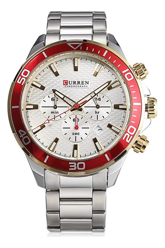 Reloj Curren 8309 Elegante Hombre Correa Acero Inoxidable - Imagen 6