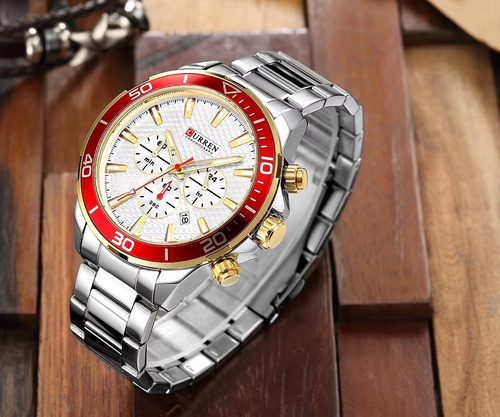 Reloj Curren 8309 Elegante Hombre Correa Acero Inoxidable - Imagen 9