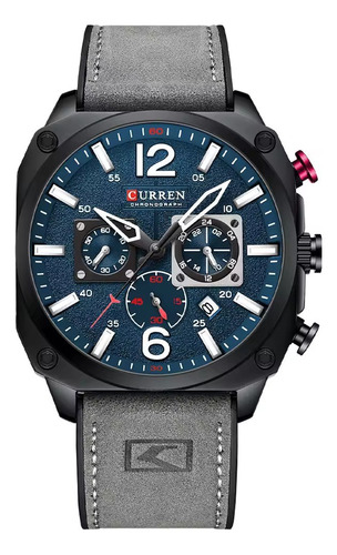 Reloj Curren 8398 De Lujo Correa De Cuero Para Caballeros - Imagen 4