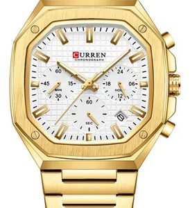 Reloj Curren 8459 Hombre Cronógrafo Correa Acero Inoxidable