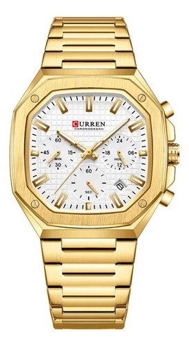 Reloj Curren 8459 Hombre Cronógrafo Correa Acero Inoxidable