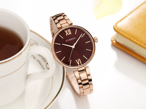Reloj Dama Curren 9017 Cuarzo Casual Elegante Correa Acero - Imagen 12