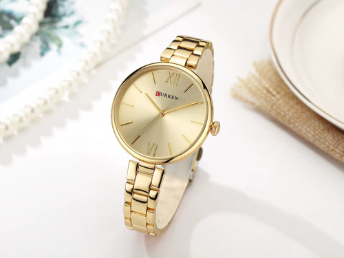 Reloj Dama Curren 9017 Cuarzo Casual Elegante Correa Acero - Imagen 6