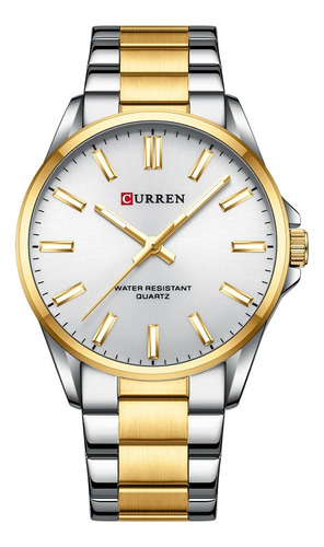 Reloj De Damas Modelo Clásico Curren 9090 Pulsera De Acero