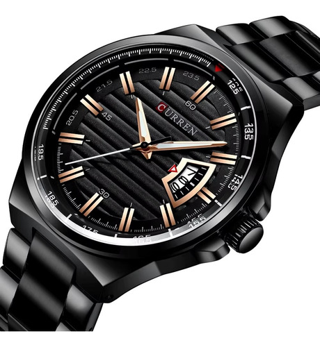 Reloj De Lujo Curren 8375 Caballero Correa Metálica Fecha - Imagen 14