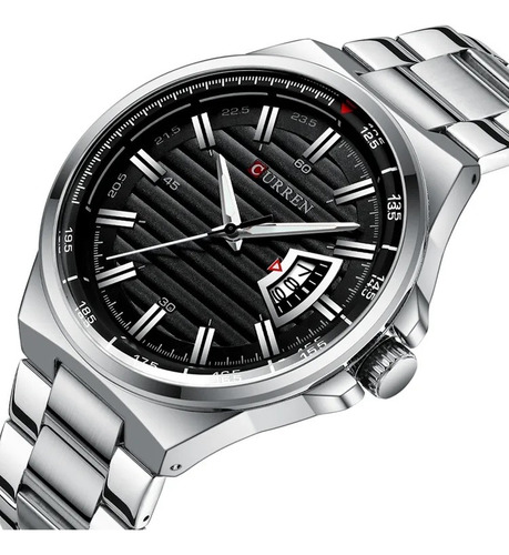 Reloj De Lujo Curren 8375 Caballero Correa Metálica Fecha - Imagen 18