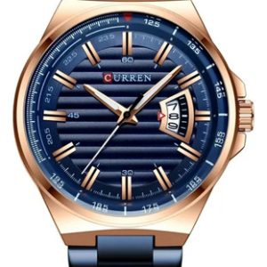 Reloj De Lujo Curren 8375 Caballero Correa Metálica Fecha