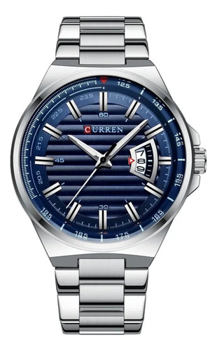 Reloj De Lujo Curren 8375 Caballero Correa Metálica Fecha - Imagen 5