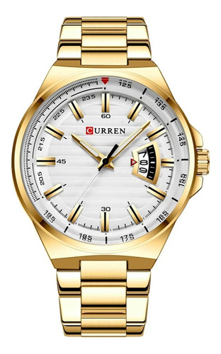 Reloj De Lujo Curren 8375 Caballero Correa Metálica Fecha - Imagen 9