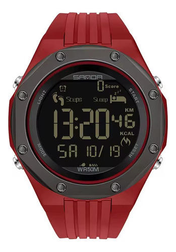 Reloj Deportivo Sanda 6117 Multifuncional Correa De Silicona - Imagen 13