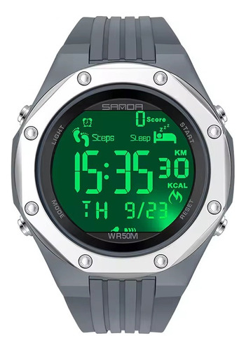 Reloj Deportivo Sanda 6117 Multifuncional Correa De Silicona - Imagen 10