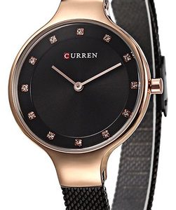 Reloj Femenino Curren 9008 Pulsera De Malla Acero Inoxidable