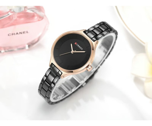 Reloj Femenino Curren 9015 Correa De Acero Casual Elegante - Imagen 14