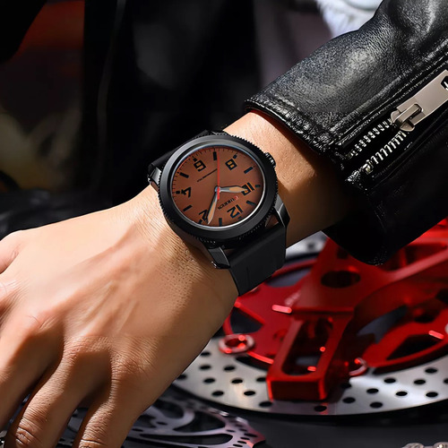 Reloj Hombre Curren 8454 Deportivo Duradero Correa Silicona - Imagen 12