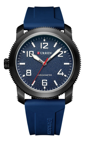 Reloj Hombre Curren 8454 Deportivo Duradero Correa Silicona - Imagen 7