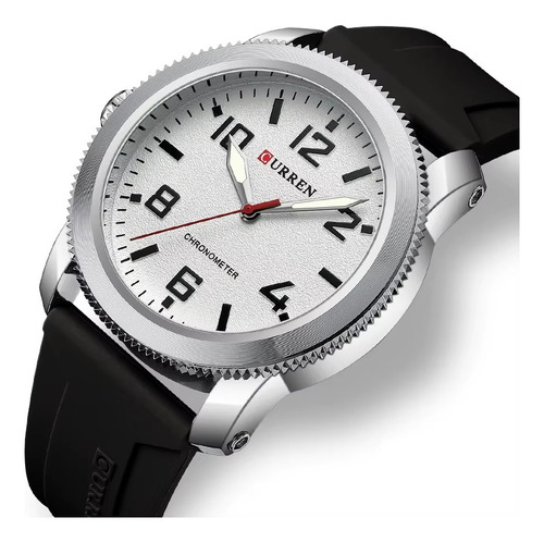 Reloj Hombre Curren 8454 Deportivo Duradero Correa Silicona