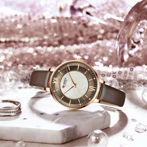 Reloj Marca Curren Modelo 9080 Elegante De Lujo Para Damas - Imagen 11