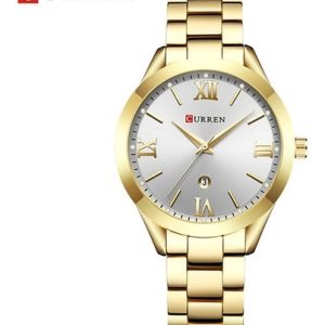 Reloj Puntero De Lujo Para Dama Curren 9007 Elegante Luxury