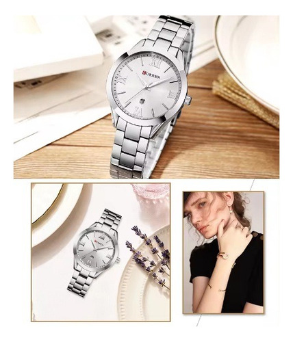 Reloj Puntero De Lujo Para Dama Curren 9007 Elegante Luxury - Imagen 5