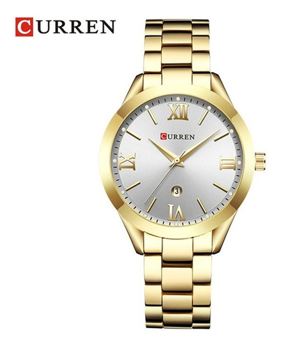 Reloj Puntero De Lujo Para Dama Curren 9007 Elegante Luxury