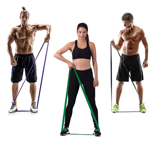 Set Ligas Bandas De Resistencia Ejercicio Crossfit Pull Ups - Imagen 7