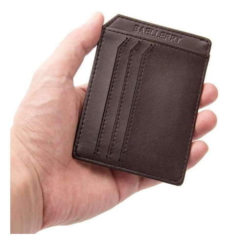 Tarjetero Pequeño Baellery 8213 Cartera De Cuero Para Hombre - Imagen 2