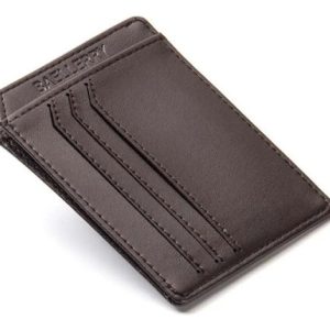 Tarjetero Pequeño Baellery 8213 Cartera De Cuero Para Hombre