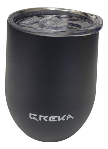 Vaso Termico Cooler 12 Oz Aluminio Tapa Corrediza Greka - Imagen 2