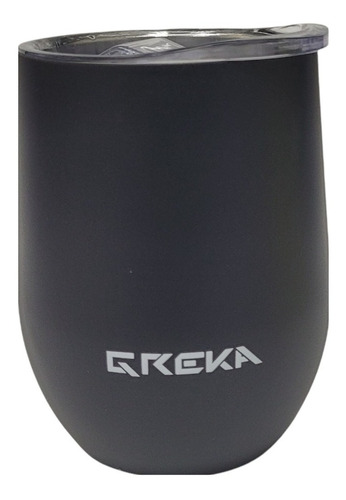 Vaso Termico Cooler 12 Oz Aluminio Tapa Corrediza Greka
