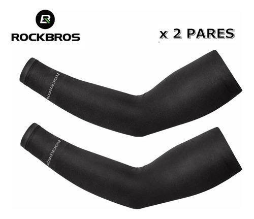 X2 Pares Mangas Deportiva Motorizado Protección Uv Rockbros